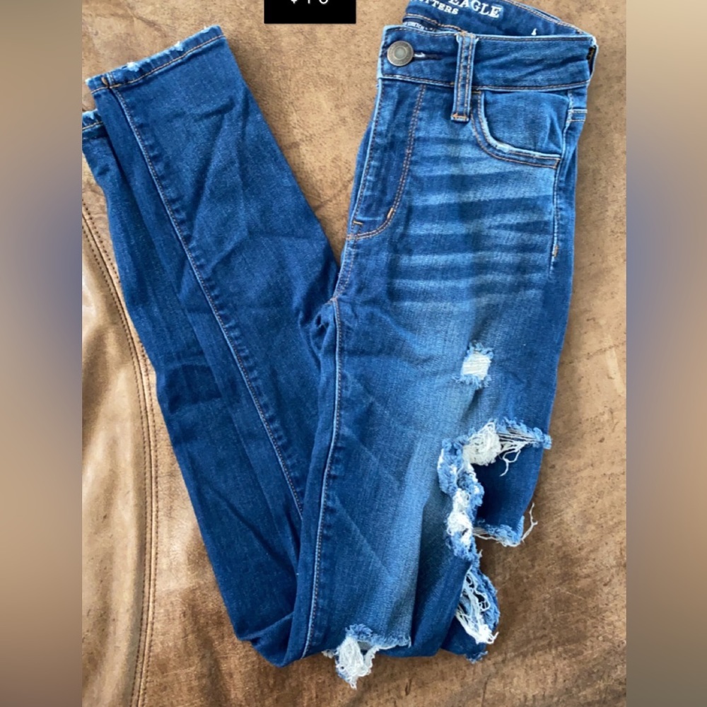 American Eagle distressed skinny jeans